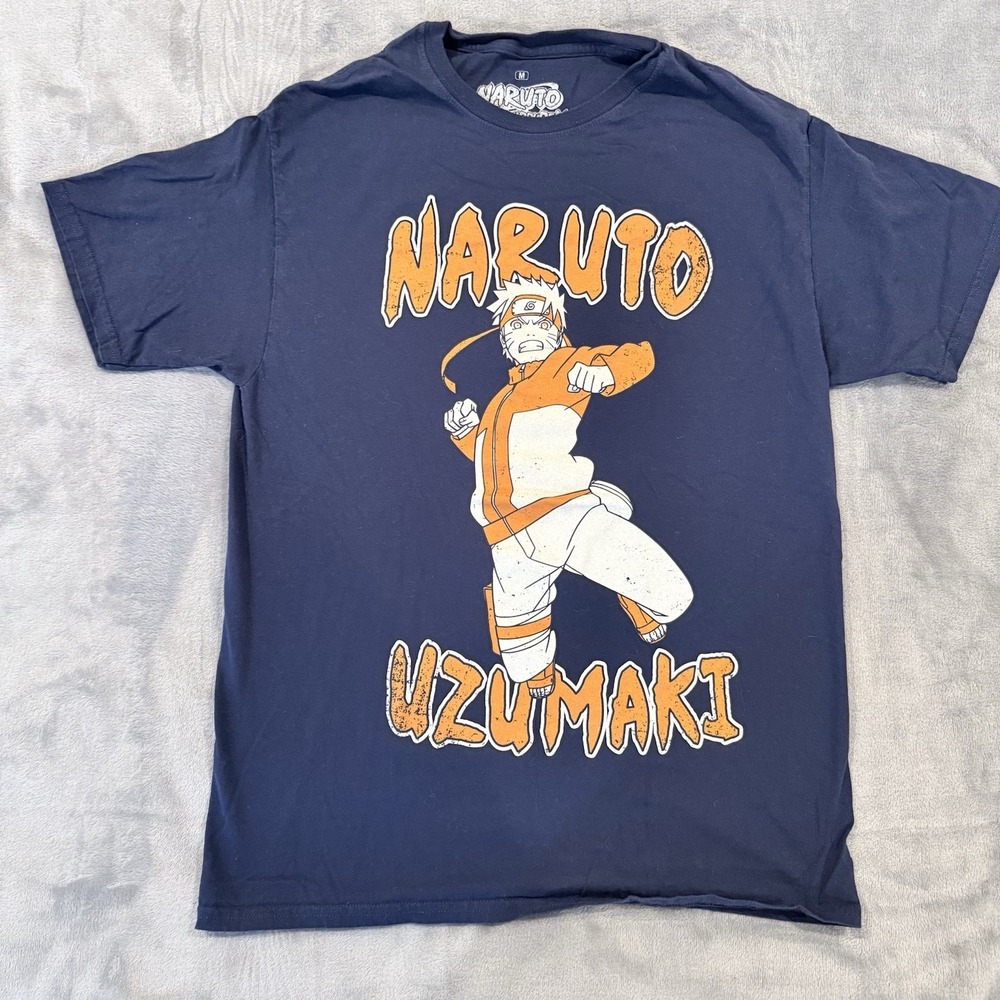 Lot of 10 Anime Graphic Tees Mens Size M One Piece Totoro Pokemon Naruto Avatar - Picture 5 of 15